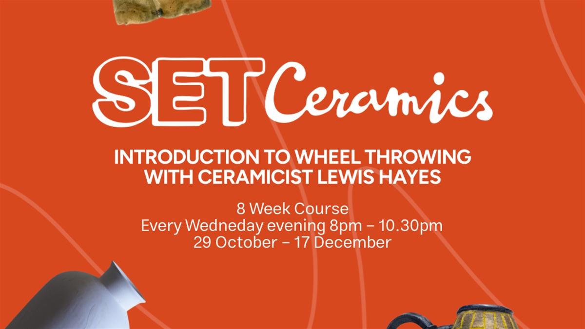 Introduction to Wheel Throwing – 8 week course with Ceramicist Lewis Hayes