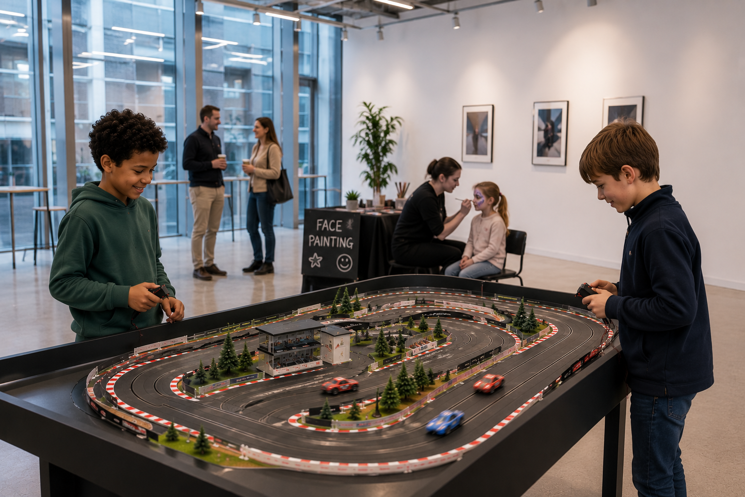 Free Giant Scalextric at Hypha x Eastern City Studios